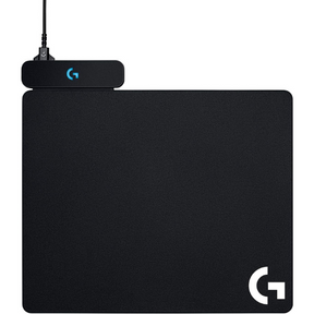 Logitech Powerplay wireless charging gaming mouse pad – front view