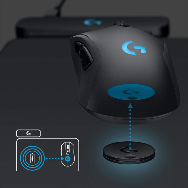 Logitech Powerplay Wireless Charging Gaming Mouse Pad - Black