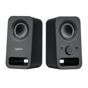 Logitech Z150 stereo speakers – front view black