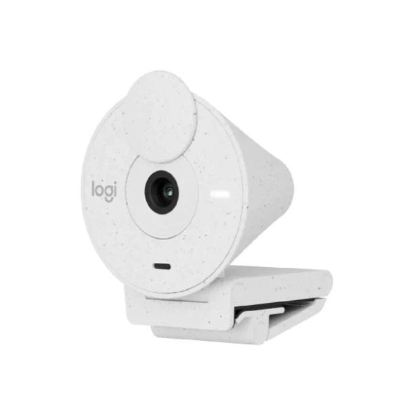 كاميرا ويب Logitech Brio 300 Full HD A 1080p مع تصحيح تلقائي للضوء، وميكروفون لتقليل الضوضاء، واتصال USB-C 