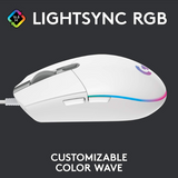 Logitech G102 Lightsync Wired Gaming Mouse with Customizable RGB