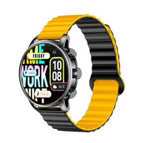 Kieslect Kr2 calling smartwatch dual straps – front view black