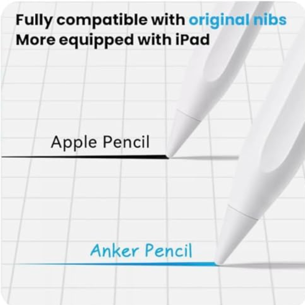 قلم أنكر للرسم قلم شاشة قلم رصاص بالسعة لجهاز Apple iPad/iPad Pro/Air/mini