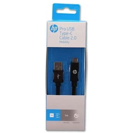 HP Pro USB-C Braided Charging Cable 100cm-High-quality_Black