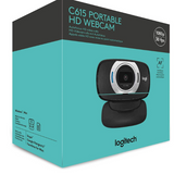 Logitech C615 Portable HD 720p WebCam - Black