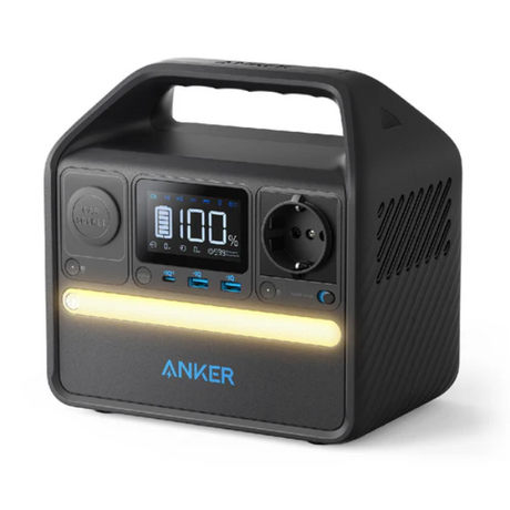 Anker 521 Portable Power Station 256Wh 200W – front view black