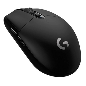 Logitech G305 Lightspeed wireless gaming mouse – front view white