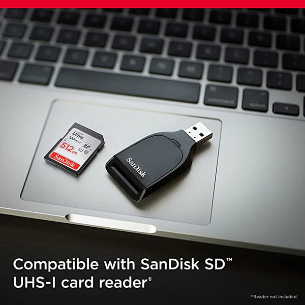 SanDisk Ultra 512GB SDHC™ UHS-I Memory Card Speed UP TO 150MB/s Full HD video