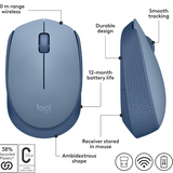 Logitech M171 Wireless Mouse 2.4 Ghz easy to use & high quality