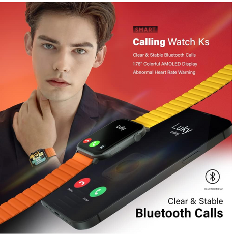 Kieslect Ks Smartwatch 1.78Inch HD AMOLED Screen Bluetooth Call Metal Body IP68 Waterproof Fashion Sport Men Women Smart Watch - DokanTech #