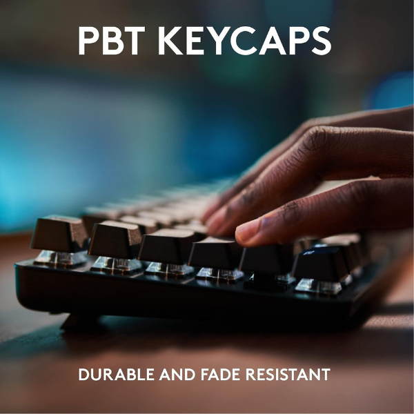 Logitech G413 TKL SE keyboard – gaming desk lifestyle