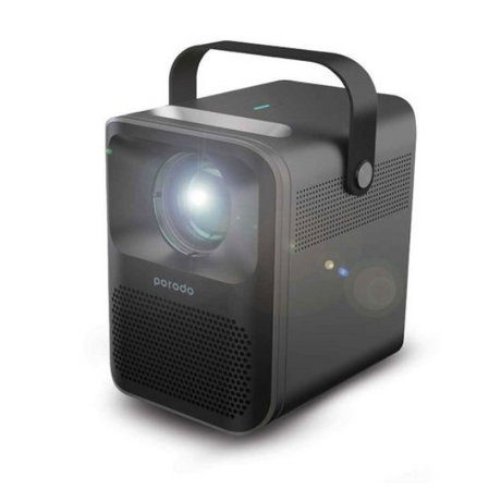 Porodo portable projector – connectivity ports