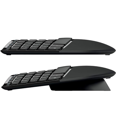 Microsoft Sculpt Ergonomic Desktop – full set top view