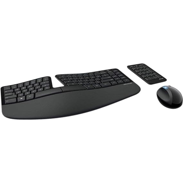 Microsoft L5V-00006 Sculpt Ergonomic Desktop Keyboard & Mouse Black
