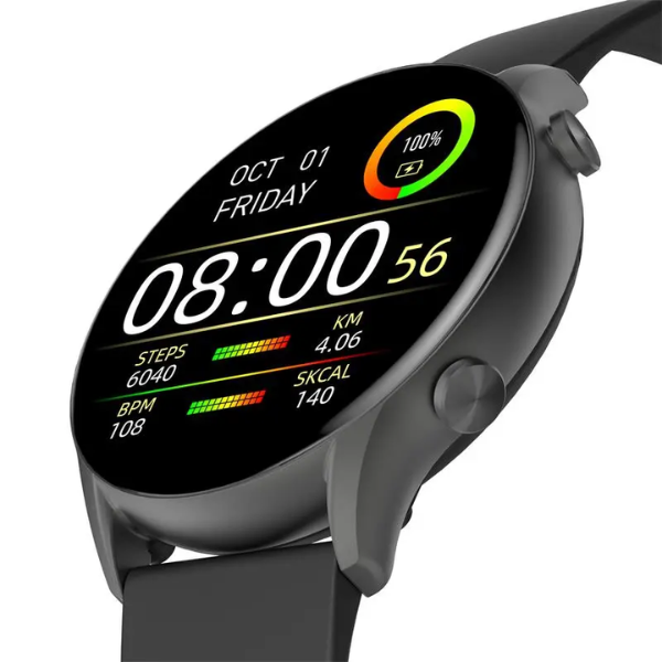 Kieslect Calling Smart Watch KR - Stable Bluetooth Phone Call - Black - DokanTech #