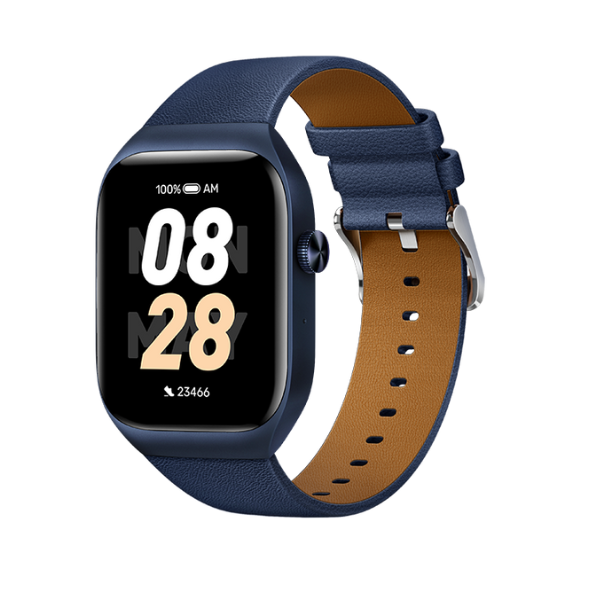 Mibro Smart Watch T2 (Deep Blue) - 1.75" Amoled Display, Bluetooth Calling, 10 Day Battery Life, 2ATM Waterproof, GPS Positioning