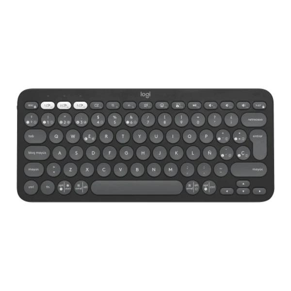 Logitech PEBBLE KEYS 2 K380s Slim, minimalist Bluetooth keyboard with customizable keys - Black