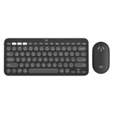 Logitech Pebble 2 Combo, Wireless Keyboard and Mouse, Quiet and Portable, Customizable, Logi Bolt, Bluetooth, Easy-Switch for Windows, macOS, iPadOS, Chrome - Black