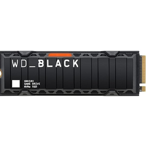 WD Black SN850 2TB NVMe SSD with heatsink 7300MB/s PS5 compatible – front view