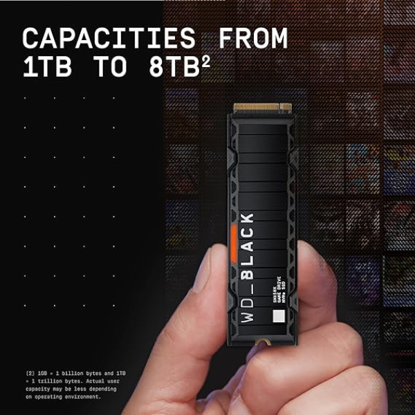 WD Black SN850 2TB NVMe SSD With Heatsink 7300/6600 MB/s PC/PS5