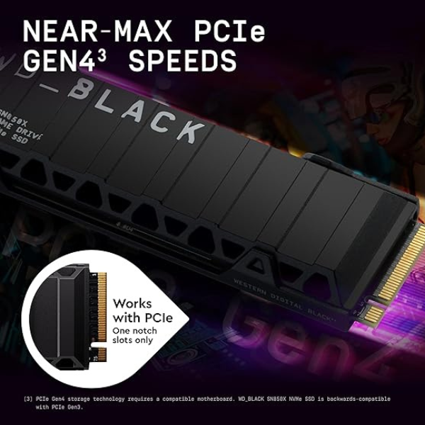 DokanTech_WD Black SN850 2TB NVMe SSD With Heatsink 7300/6600 MB/s - PC/PS5