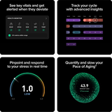 WHOOP 5.0 Peak Health and Fitness Tracker 12 Month Free Subscription - Black  Features 1 dokkan tech  