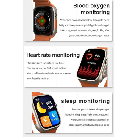 X8 Ultra smartwatch – health tracking