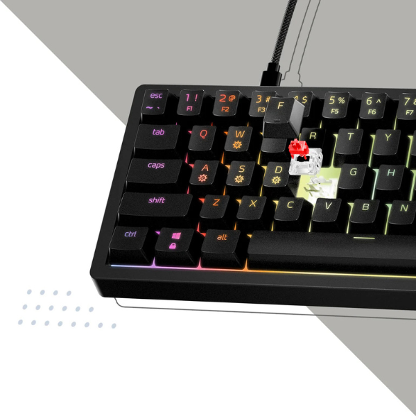 XPG Sorcerer Mini Gaming Keyboard – Red Switch, RGB, EN Layout - Dokkantech