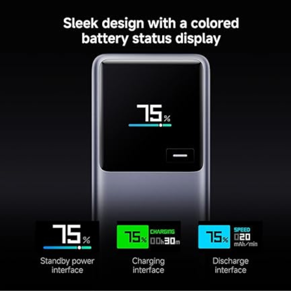 Xiaomi 165W Power Bank 10000mAh (Integrated Cable) - Gray – Ultra-Fast Charging, Compact-dokantech