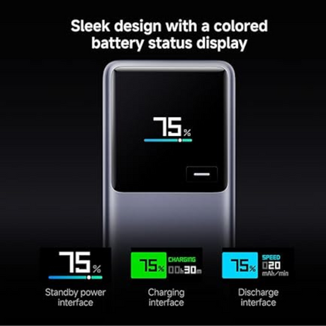 Xiaomi 165W Power Bank 10000mAh (Integrated Cable) - Gray – Ultra-Fast Charging, Compact-dokantech