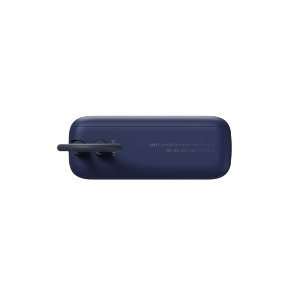 Xiaomi33WPowerBank10000_IntegratedCable_4- UpView -DokkanTech 