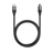 Xiaomi 6A braided USB-C to USB-C cable 1 m in black, coiled