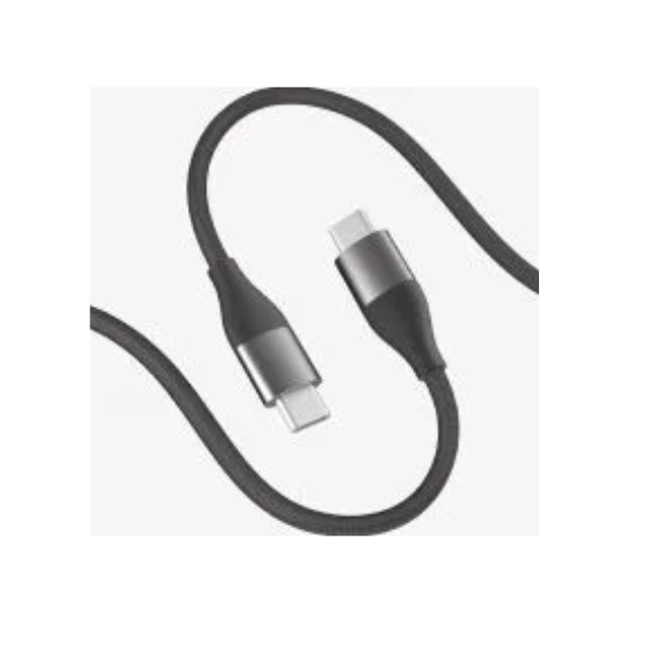 Xiaomi 6A black USB-C cable with both connectors shown