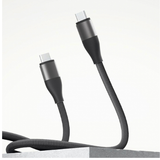 Close-up of Xiaomi braided cable and USB-C connectors