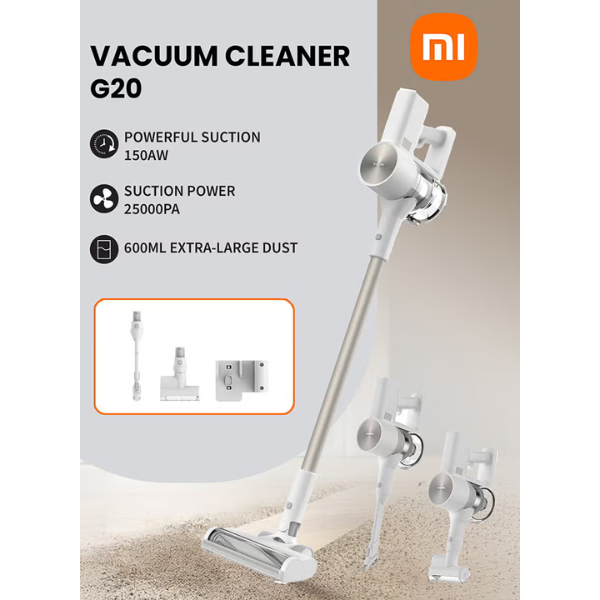 XiaomiG20VacuumCleaner150AWCordlessStickVacuumSpecs-DokkanTech