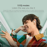 سماعات شاومي ريدمي بودز 6 بلاي: لاسلكية، تشغيل لمدة 36 ساعة، تقنية تقليل الضوضاء بالذكاء الاصطناعي 