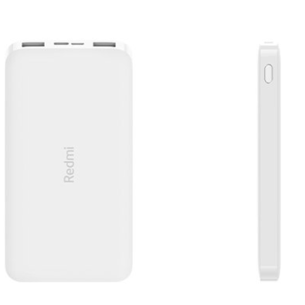 Xiaomi Redmi Power Bank 10000mAh - White side dokkan tech.