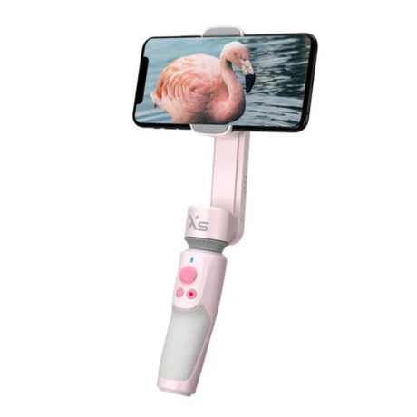 Zhiyun Smooth XS phone gimbal stabilizer – front view pink