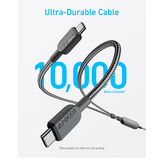 Anker 140W 2 - in - 1 USB - C to USB - C Cable – Dual Fast Charging | 1.2m & 1.8m | Braided Design Anker Egypt