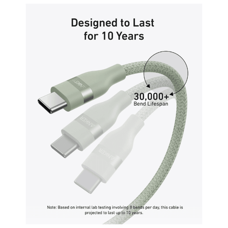 Anker 240W USB - C Braided Cable for MacBook Pro M4 (4 Colors, 3ft & 6ft) Anker Egypt