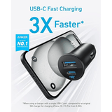 Anker 30W Dual - Port USB - C + USB - A Car Charger Fast Charging Anker Egypt