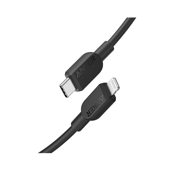 Anker 310 USB-C to Lightning cable 6ft A81A2 fast charging MFi – front view