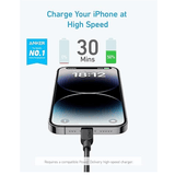 Anker 310 USB - C to Lightning Nylon Cable 6ft (A81A6) –Fast Charging Braided Cable Anker Egypt