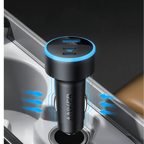 Anker 335 67W car charger – plugged in car