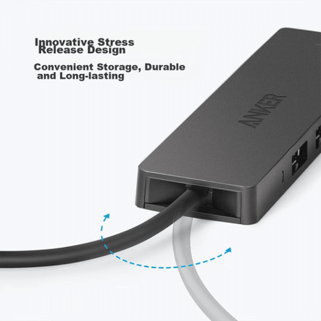 Anker 4 - Port USB 3.0 Ultra Slim Data Hub A7516 5Gbps Black Anker Egypt