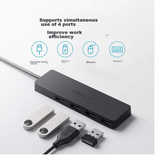 Anker 4 - Port USB 3.0 Ultra Slim Data Hub A7516 5Gbps Black Anker Egypt