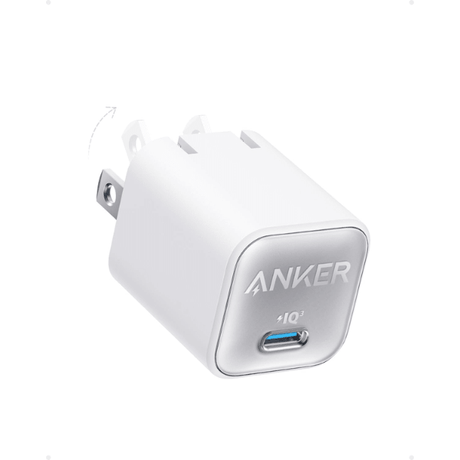 Anker 511 Nano 3 30W USB-C fast charger for iPhone and Galaxy – front view