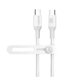 Anker 544 240W bio-nylon USB-C cable 6ft white for MacBook Pro – front view