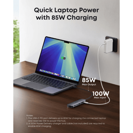 Anker 7 - in - 1 USB - C Hub for Laptops – 4K HDMI, 85W PD Fast Charging (Model A83D2PA1) Anker Egypt