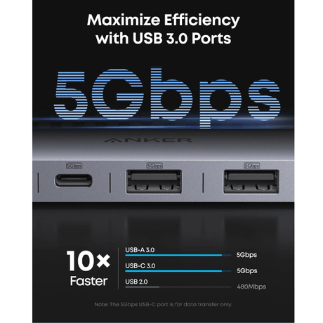 Anker 7 - in - 1 USB - C Hub for Laptops – 4K HDMI, 85W PD Fast Charging (Model A83D2PA1) Anker Egypt